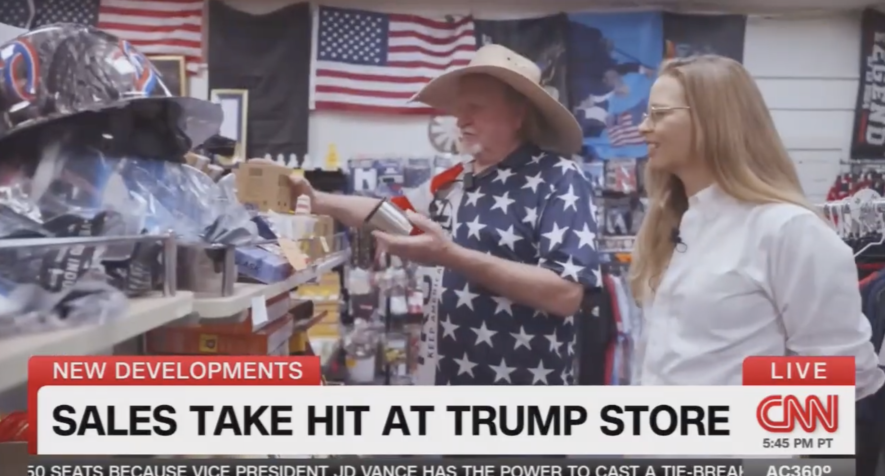 CNN goes inside a MAGA merch store and finds trouble for Donald Trump