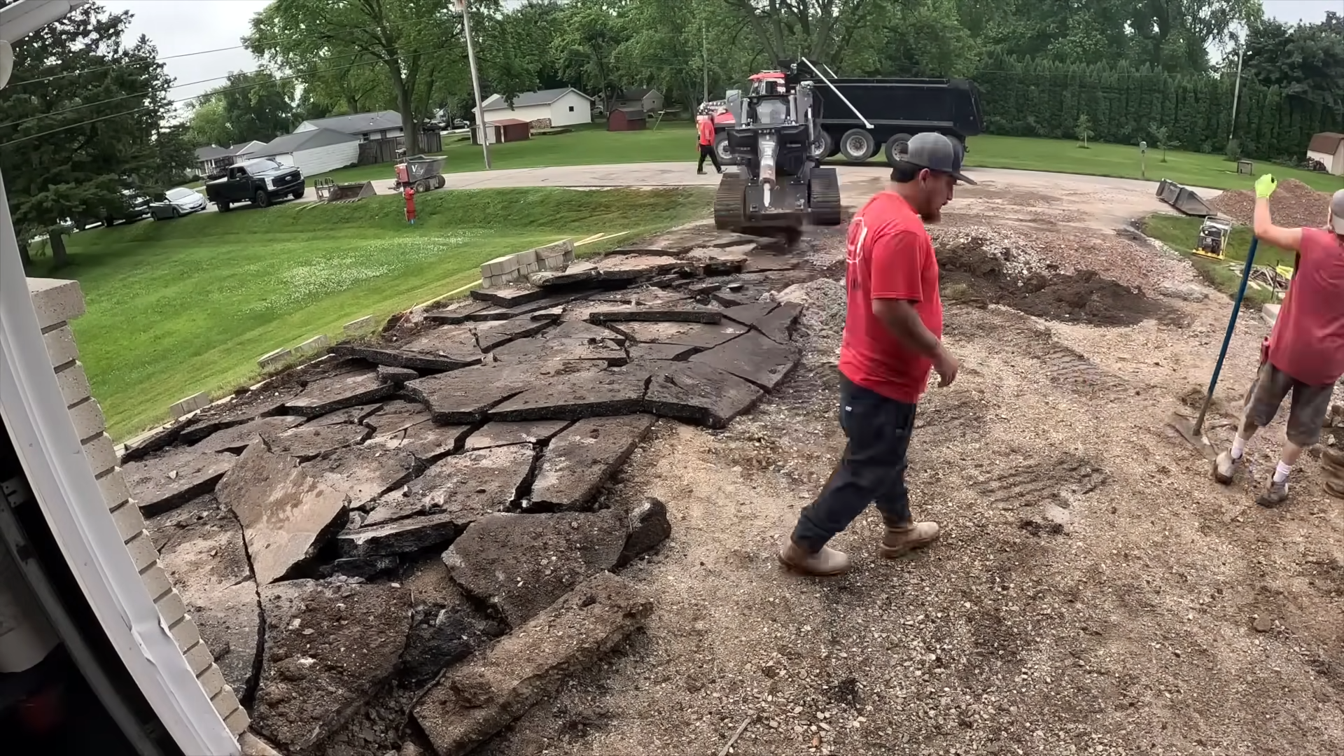 Truck damage before a big concrete pour
