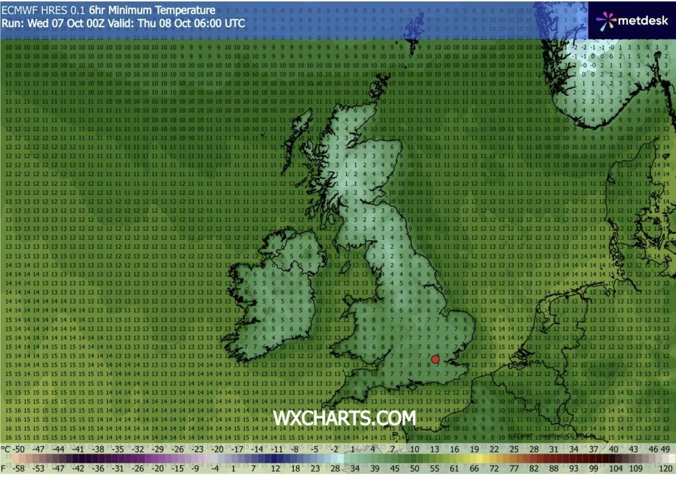 Britain set for coldest night of autumn so far as temperatures plunge ...
