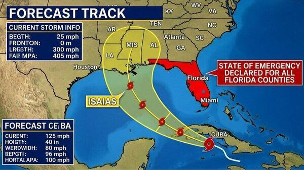 Isaias landfall forecast: Tropical storm heads for US Gulf Coast ...