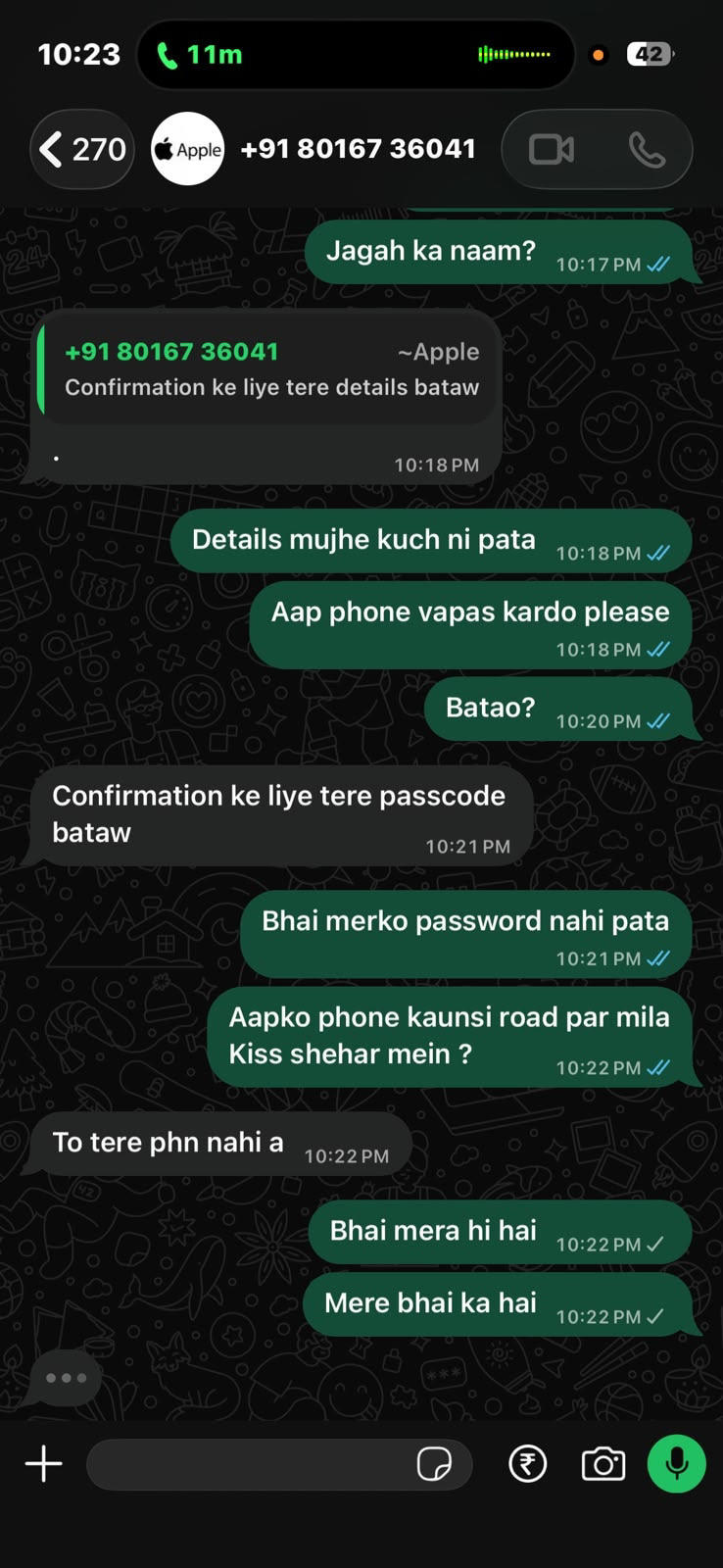 Dehradun woman's iPhone stolen a month ago. Then, thief texted her for ...