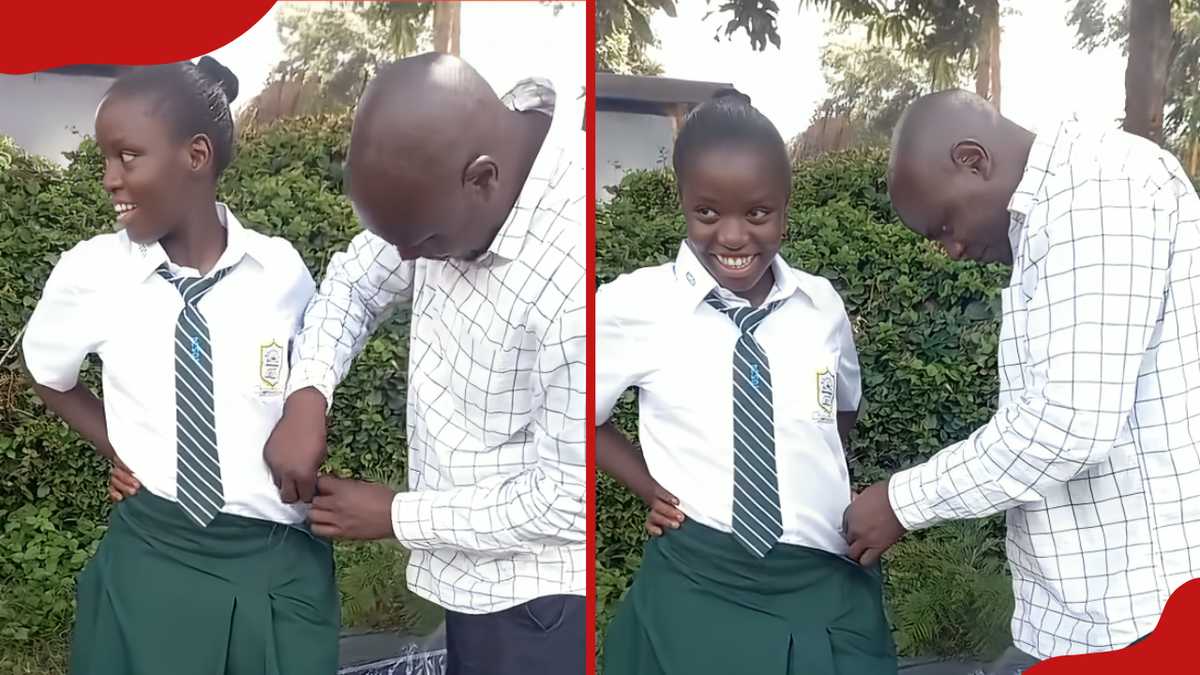Kenyan dad sews daughter’s school skirt in heartwarming video: 