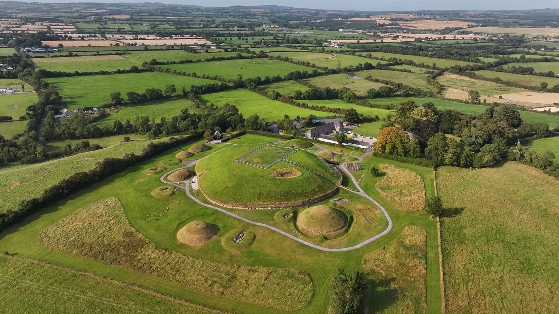Drone explores 5,000-year-old wonder, Newgrange, Ireland