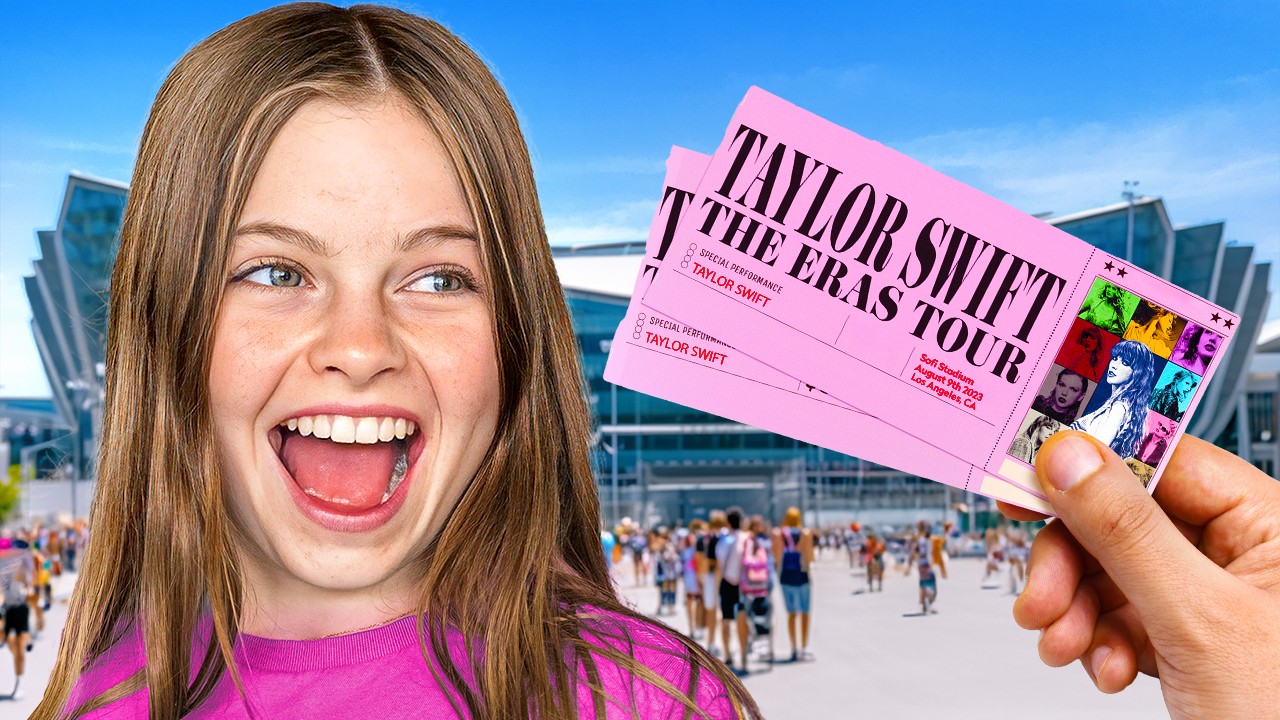 I hid Taylor Swift tickets in our shopping spree!