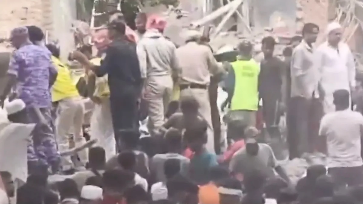 Five-storey building collapses in Delhi's Seemapuri, several feared trapped