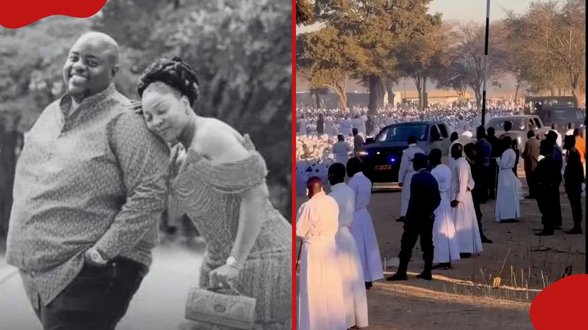 Wicknell Chivayo: Mourners don white robes at tycoon's funeral ceremony ...