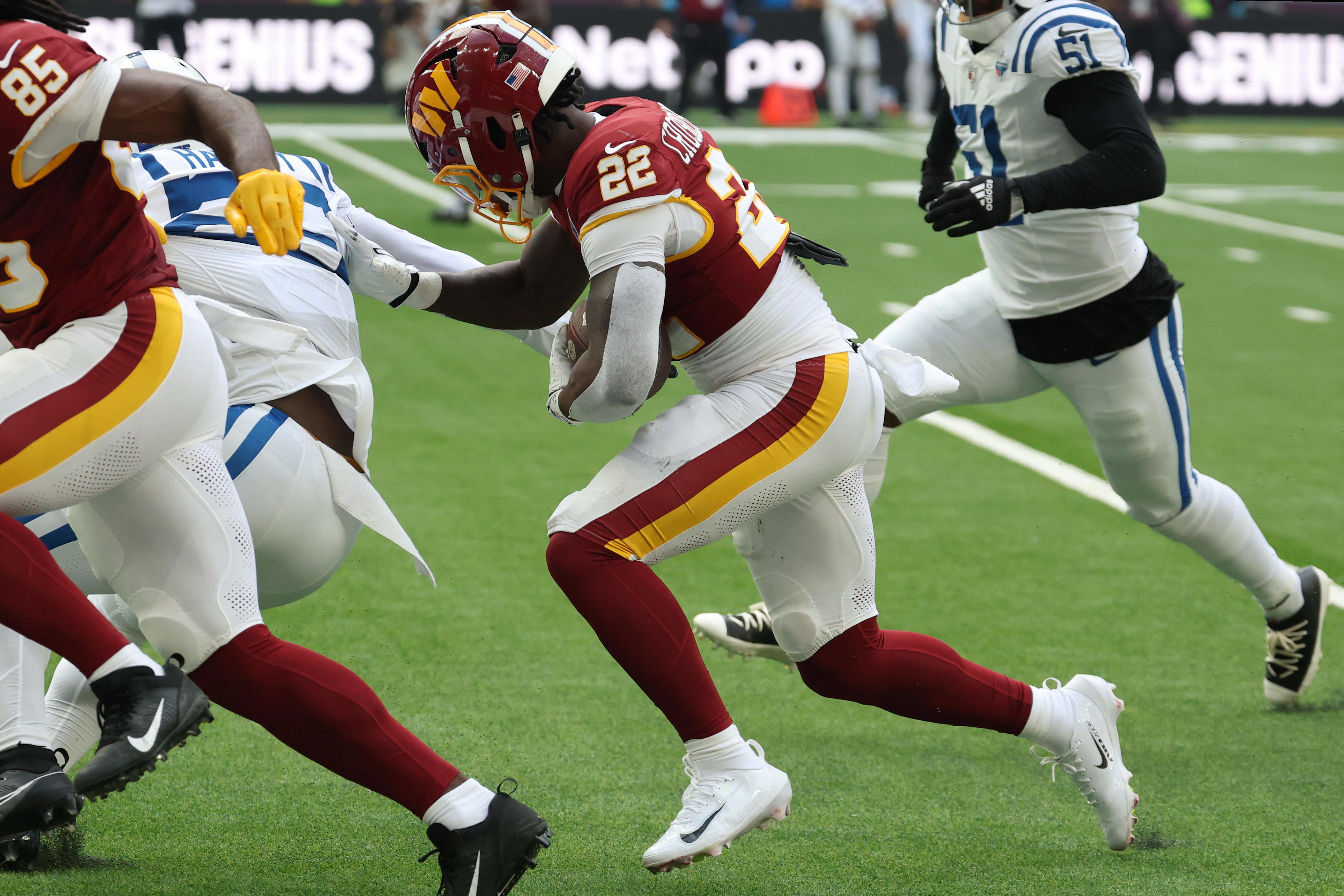 What's going on with the Commanders' running backs in 2026?