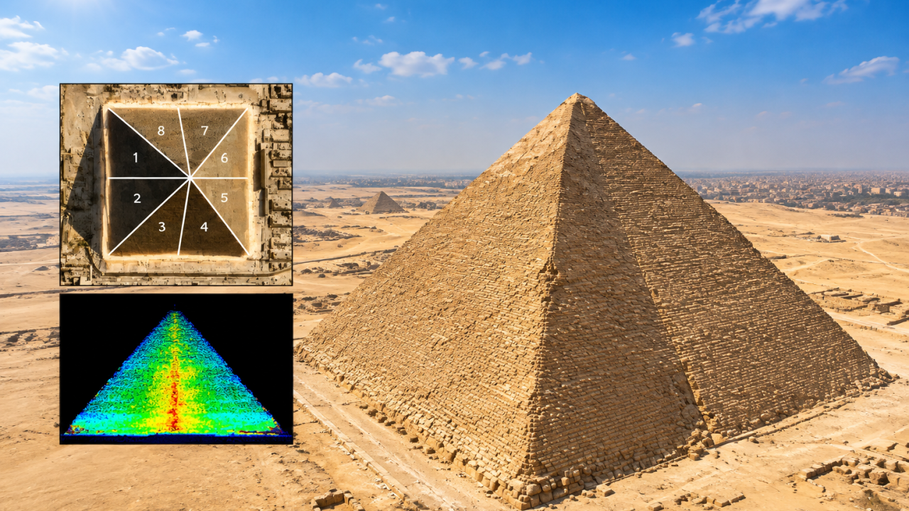 Why the Great Pyramid's 8 sides only appeared after 1800 AD