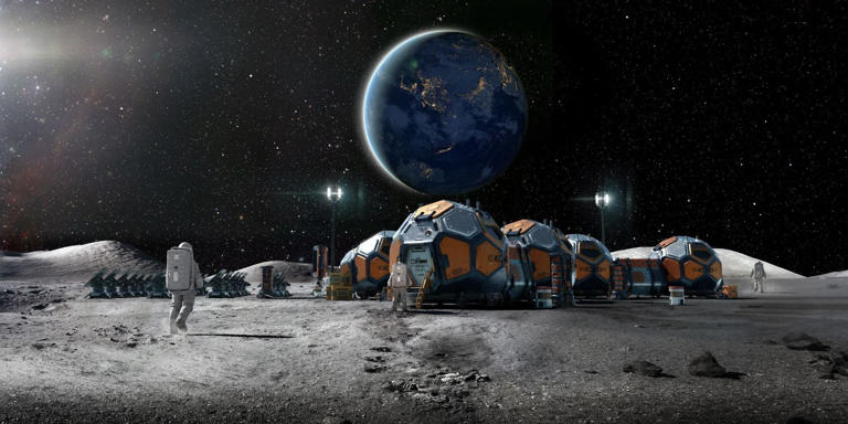 Recycled plastic and moon dust become 3D-printed parts and structures ...