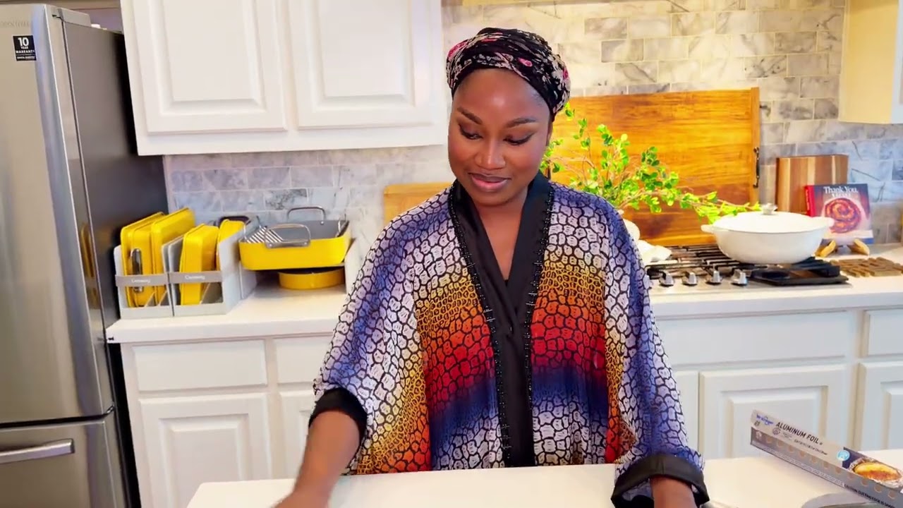 Sunday dinner BBQ ribs with jollof rice and cornbread feast
