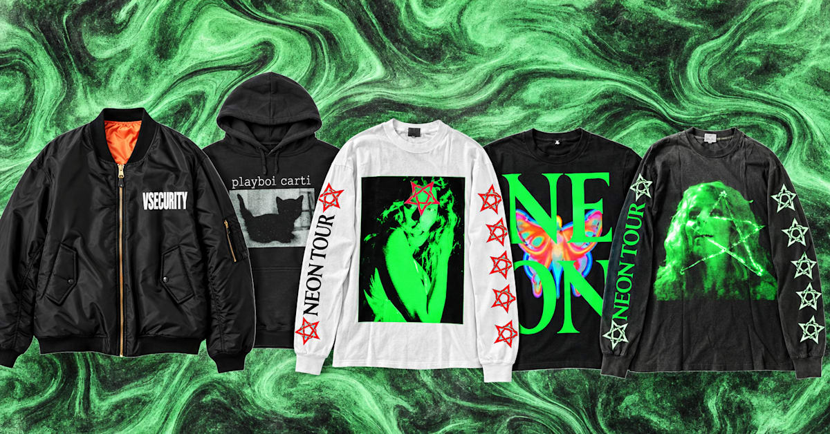 Playboi Carti's classic merch from 'Whole Lotta Red' and the Neon Tour ...