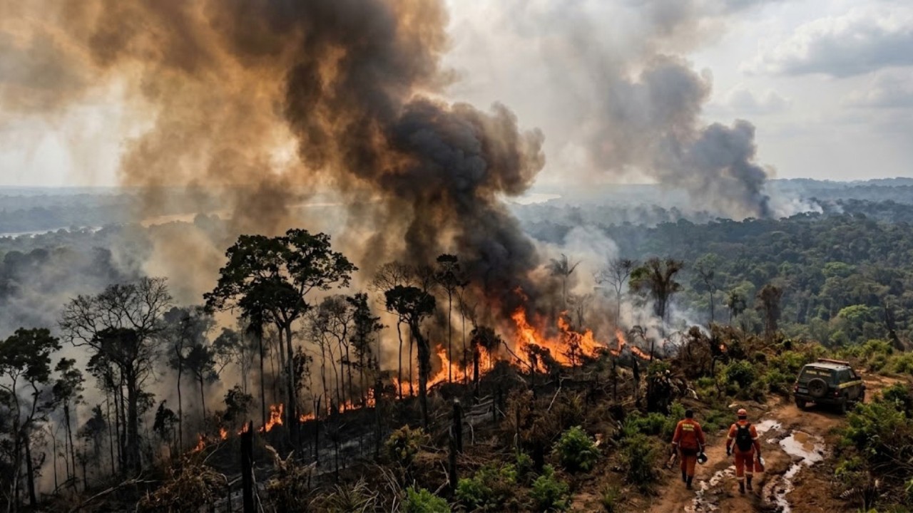 Amazon wildfires cut rainforest carbon absorption by 24%