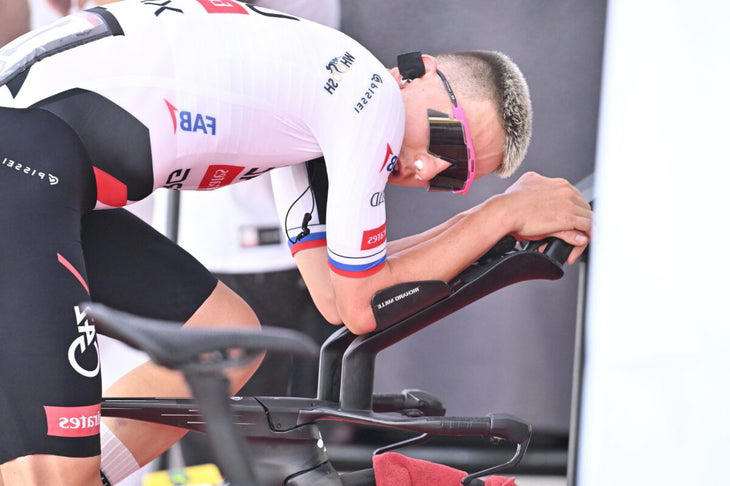 'Booty bands' for cyclists: Pogačar's viral warm-up trend might just be ...