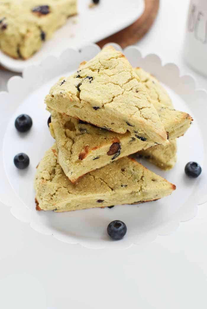 Low-carb blueberry scones recipe