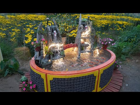 Excellent! Unique aquarium design built of brick and foam