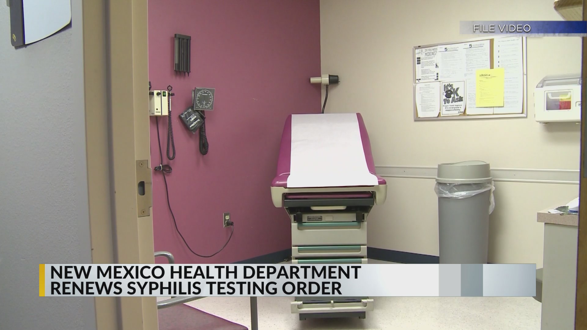 NMDOH renews order for syphilis testing