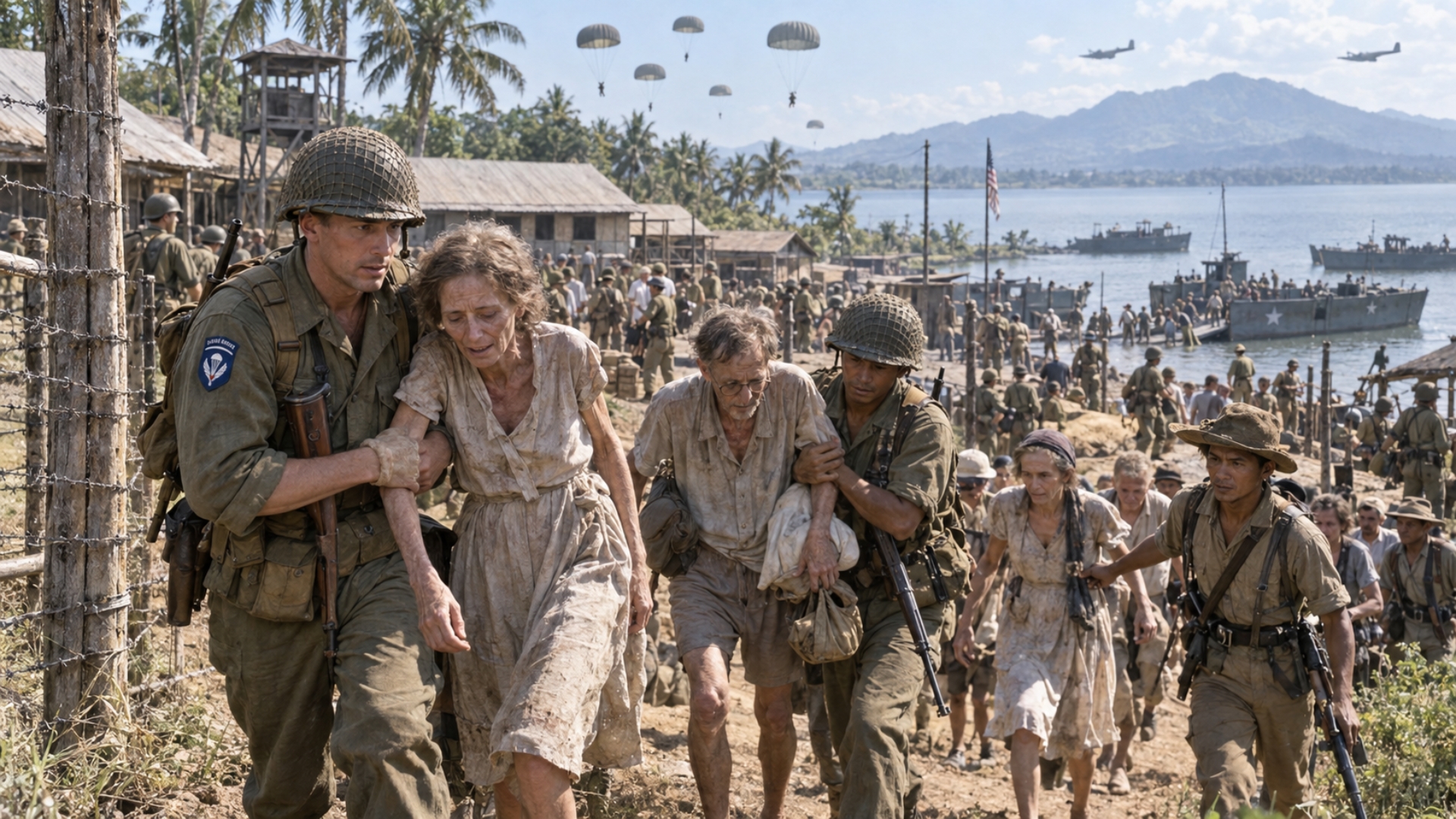 The World War II airborne raid that rescued 2,147 internees in the ...