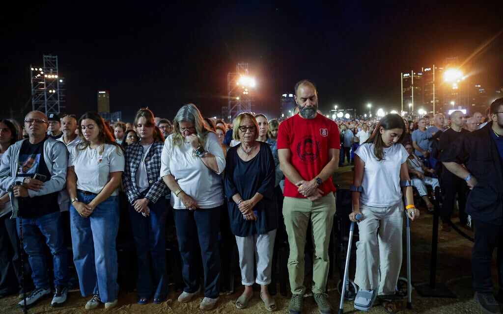 Sharabi ends ceremony with plea to investigate Oct. 7; mom of hostage slain in Gaza laments how daughter held on for weeks in darkness