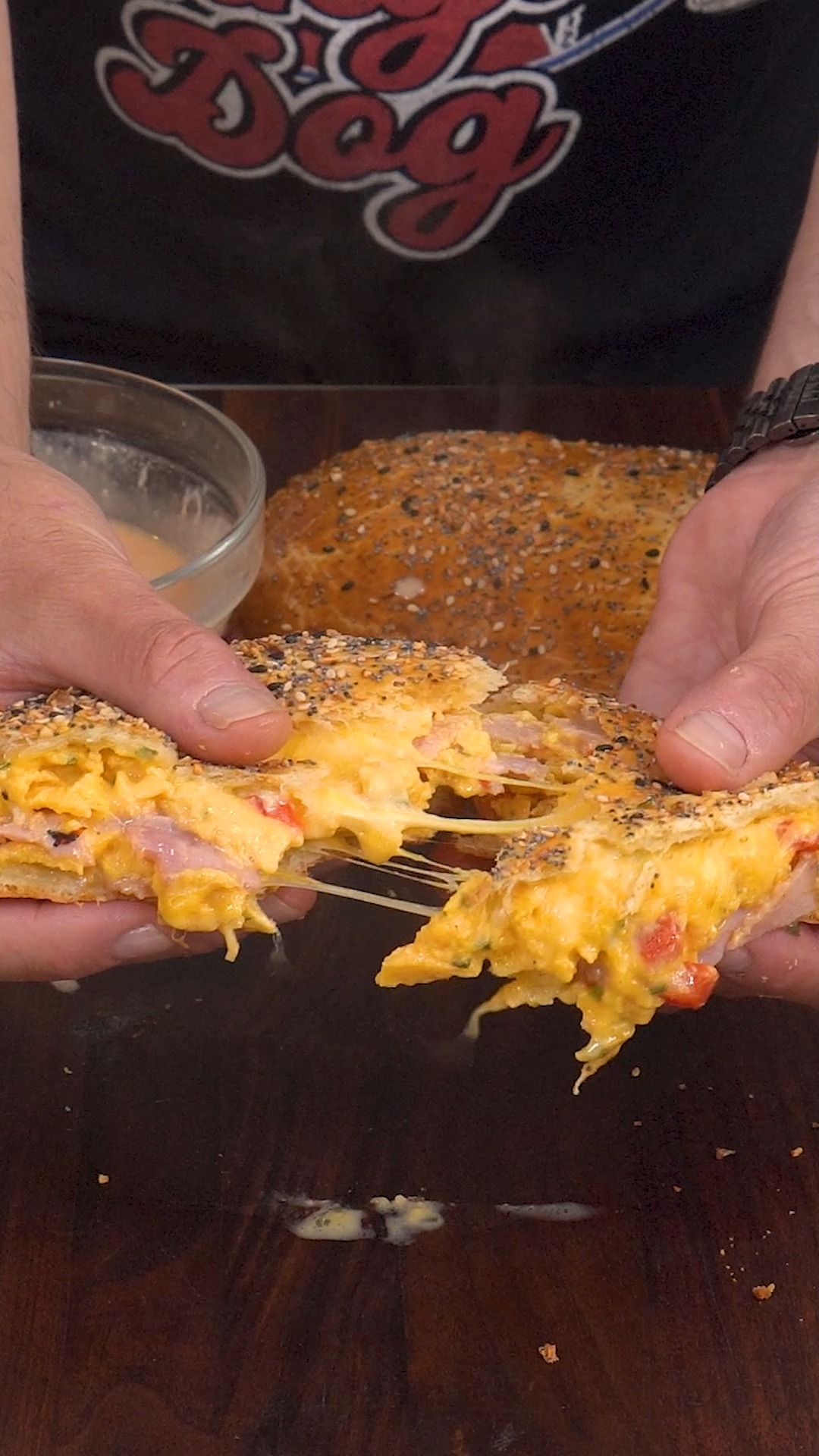 Breakfast calzone