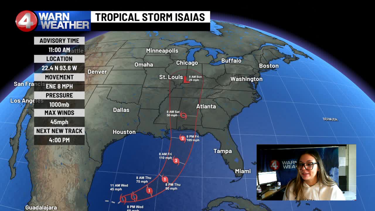 Tropical Storm Isaias forms in the Gulf, impact it could bring to WNY