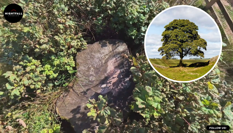 Two years ago the shoots on the Sycamore Gap stump were the size of a ...