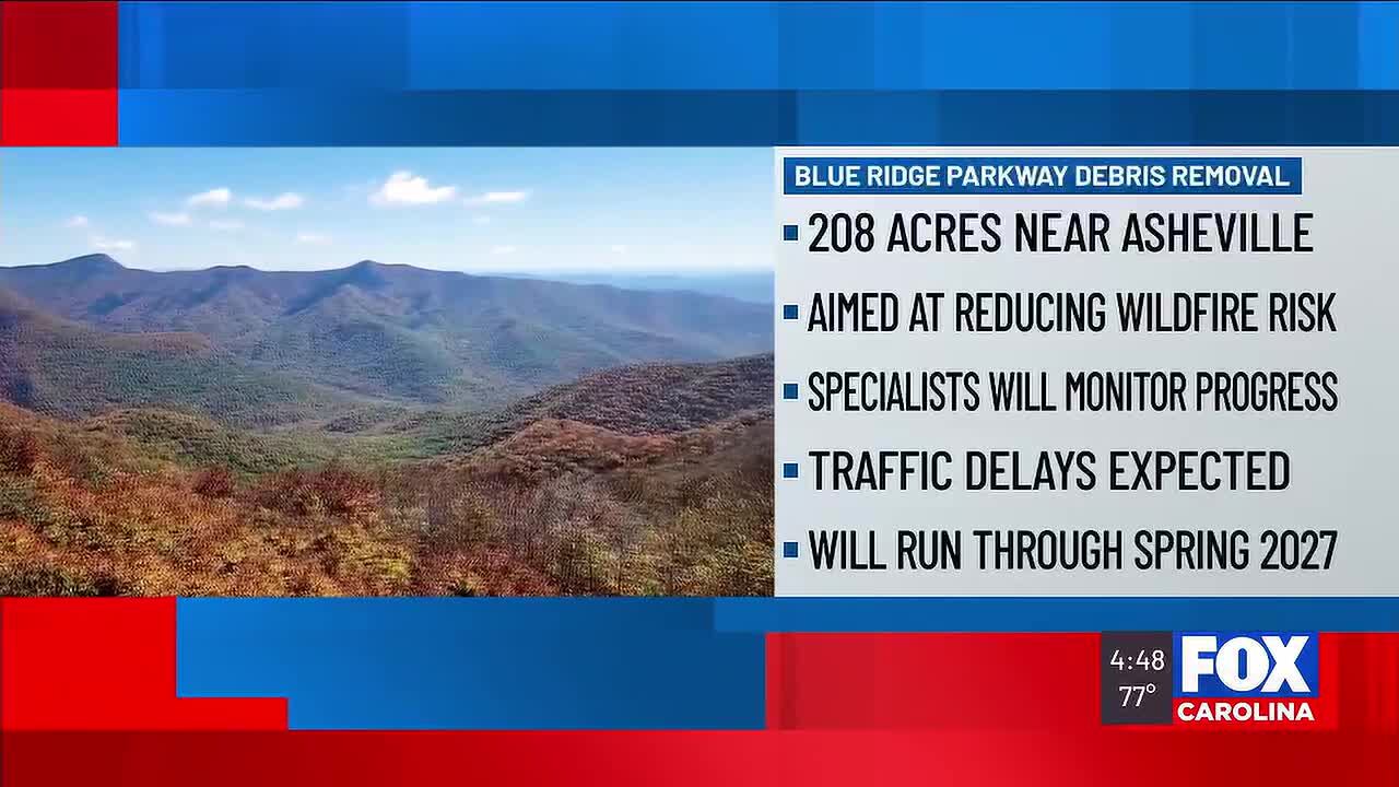 Park service to begin Helene debris cleanup along Blue Ridge Parkway