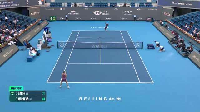 Pékin - Gauff fait trop de fautes et sort en deux sets par Mertens