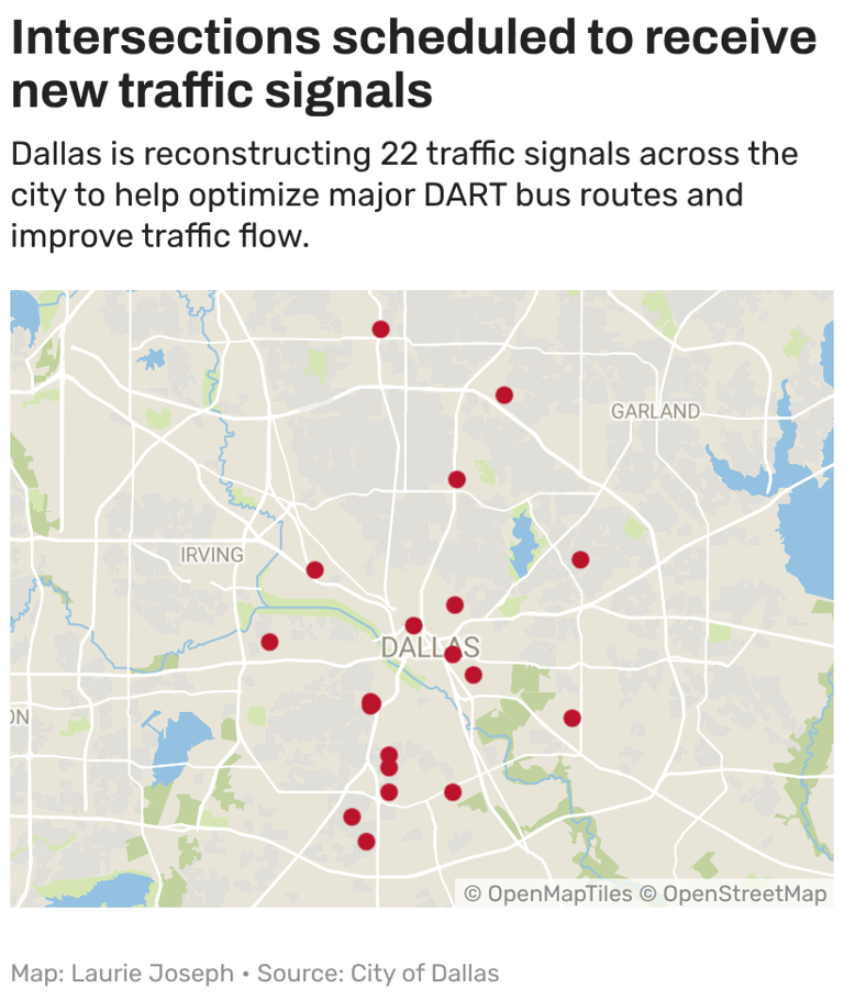 Dallas to upgrade 22 traffic signals along major DART bus corridors ...