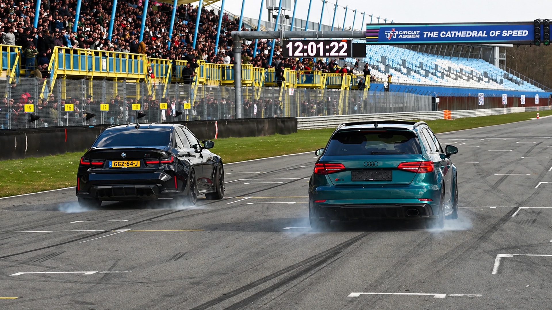 BMW M3 G80 and BRABUS E63 S AMG lead a powerful drag race