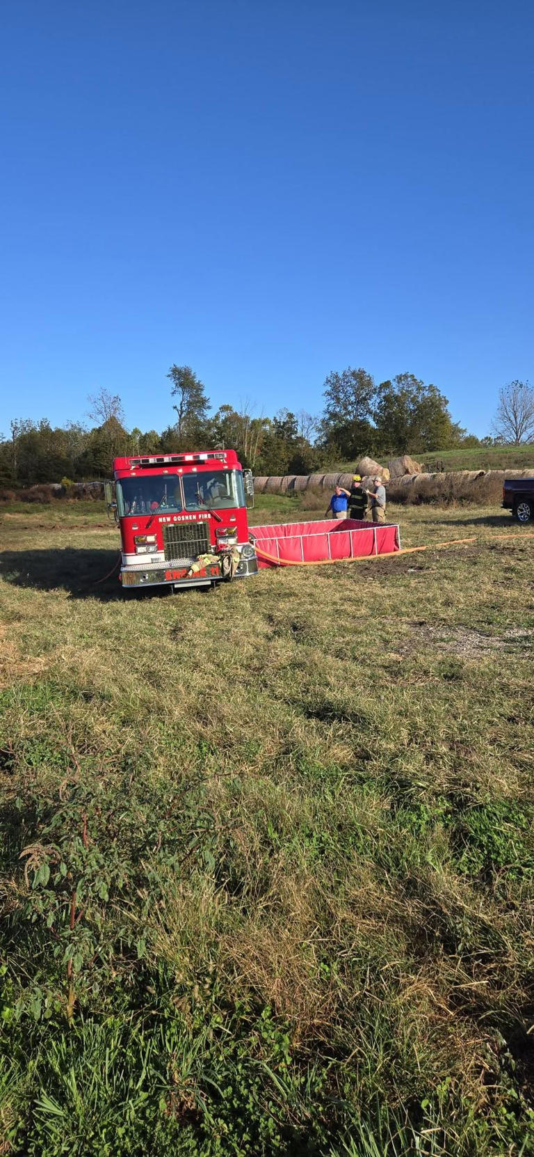 New Goshen firefighters use drones to stop barn blaze