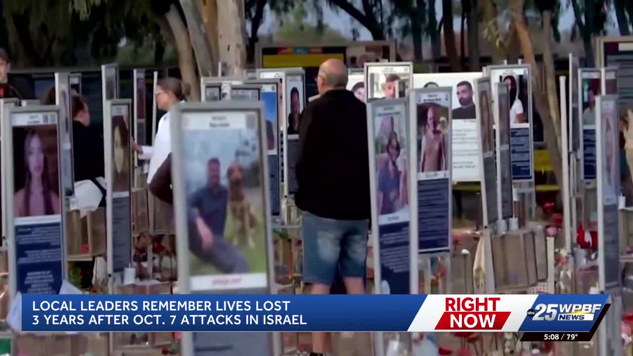 West Palm Beach leaders gather to honor victims of October 7 Hamas attack