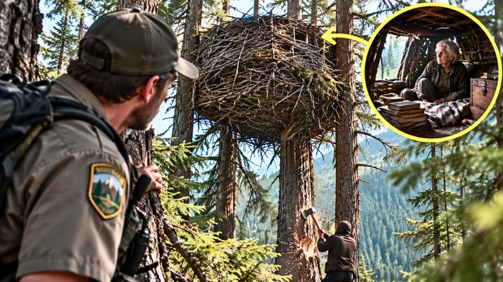 Ranger finds a giant nest 40 feet up... then he discovers who built it