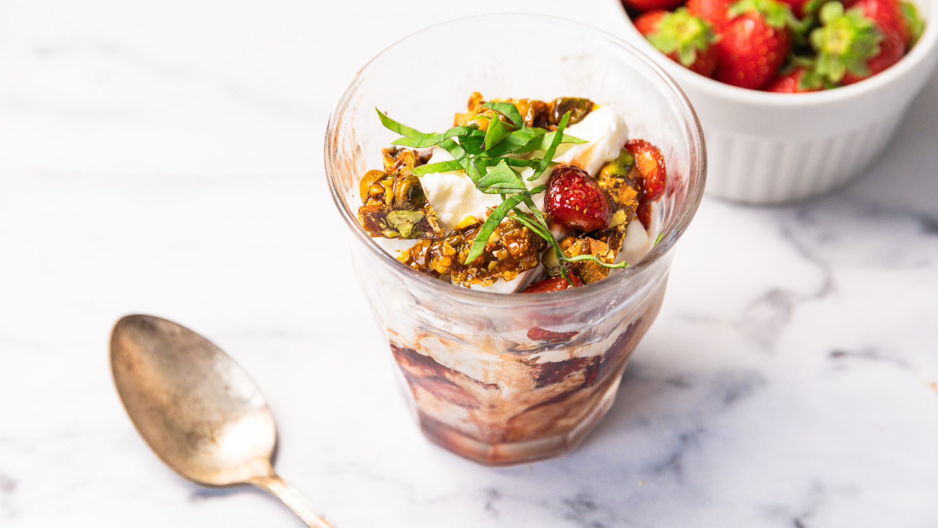 Strawberry balsamic sundae recipe