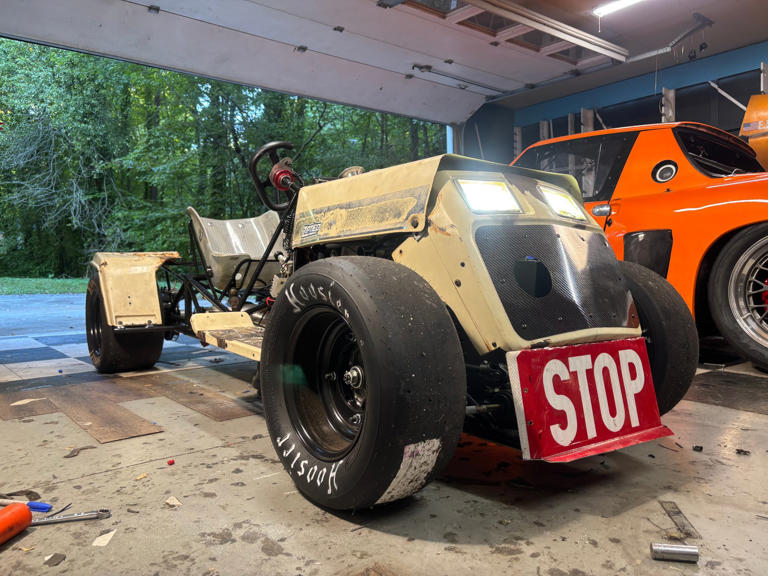 Scratch-built land speed lawnmower goes 152 mph and still cuts grass