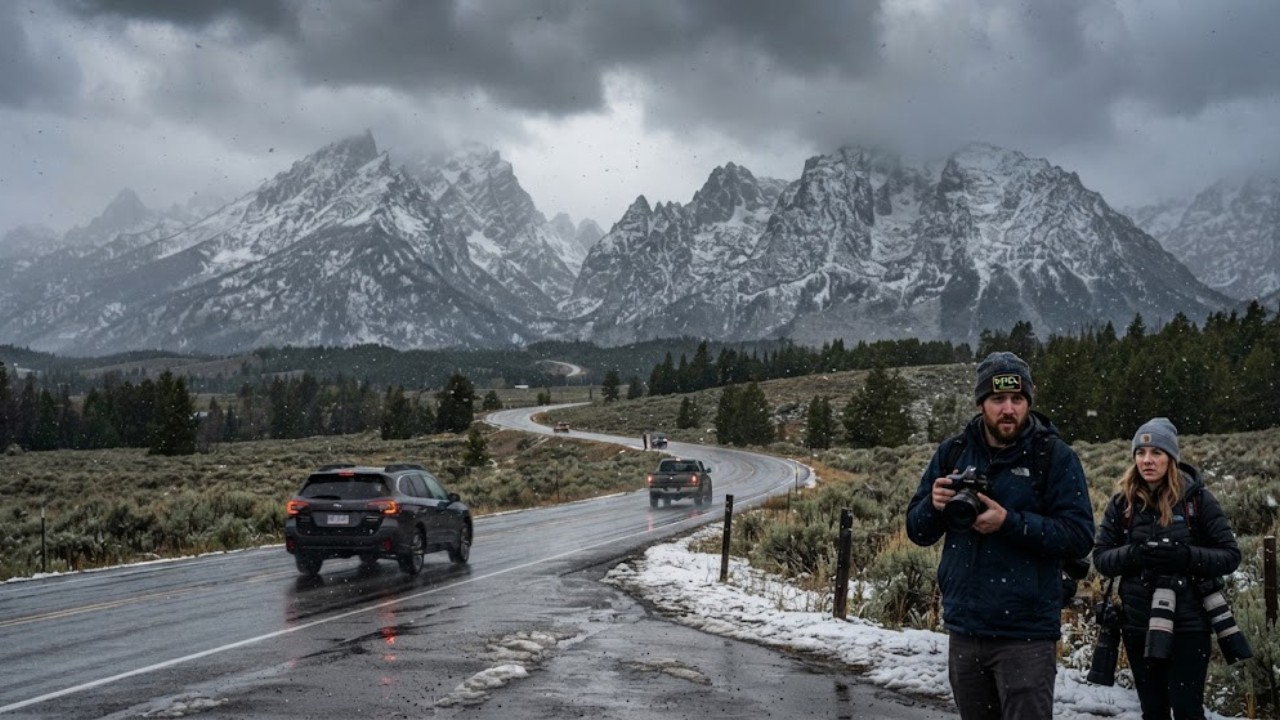 Early snow and cold blast hit six western US states