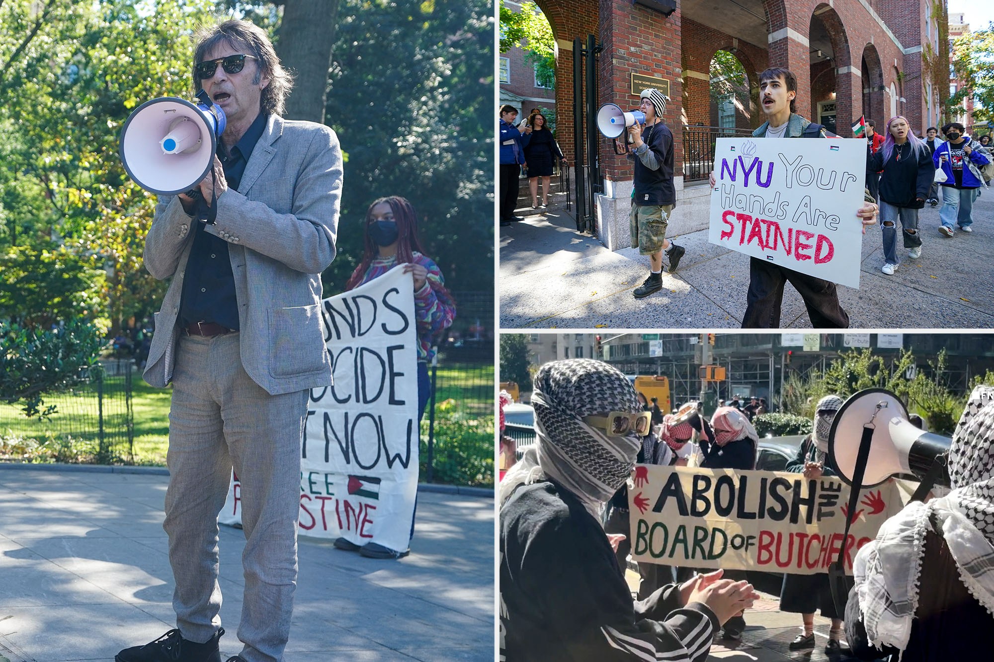 Anti-Israel protests break out across NYC, with Columbia, NYU students ...