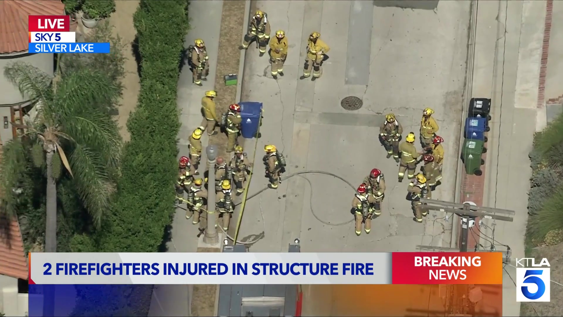 2 firefighters injured in Silver Lake structure fire