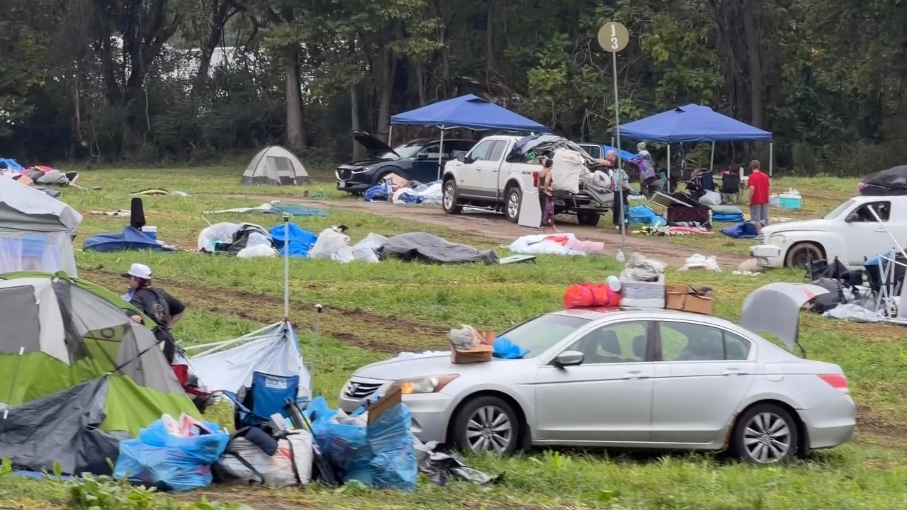 Rain transforms Lost Lands into a mud pit