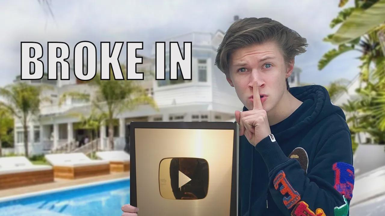 Stealing a famous creator's gold play button! (Van life ep. 2)