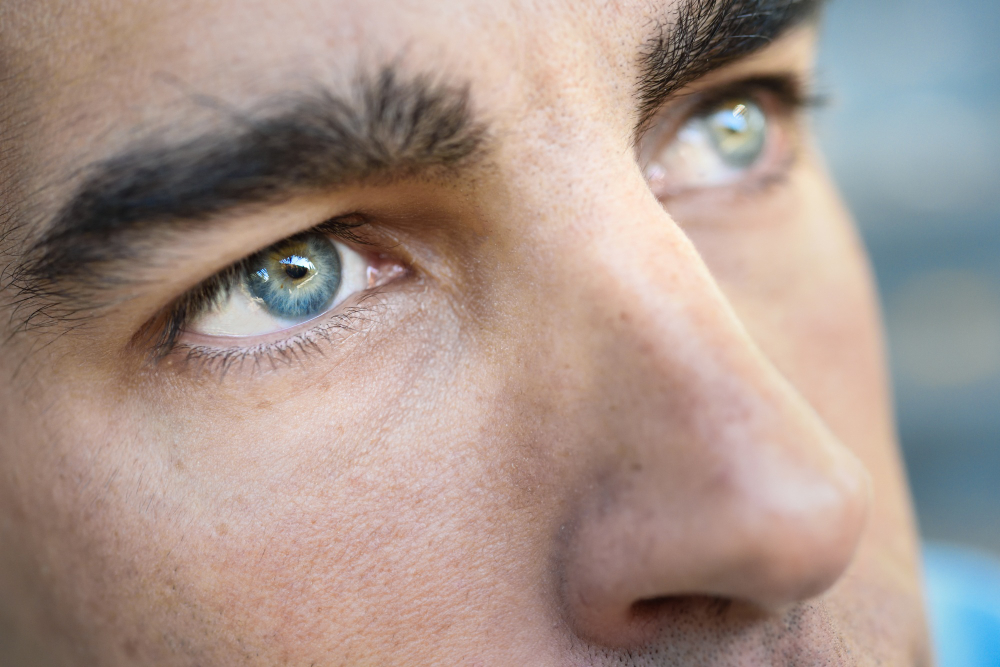 You have a dominant eye, you can find out which in ten seconds, and it ...