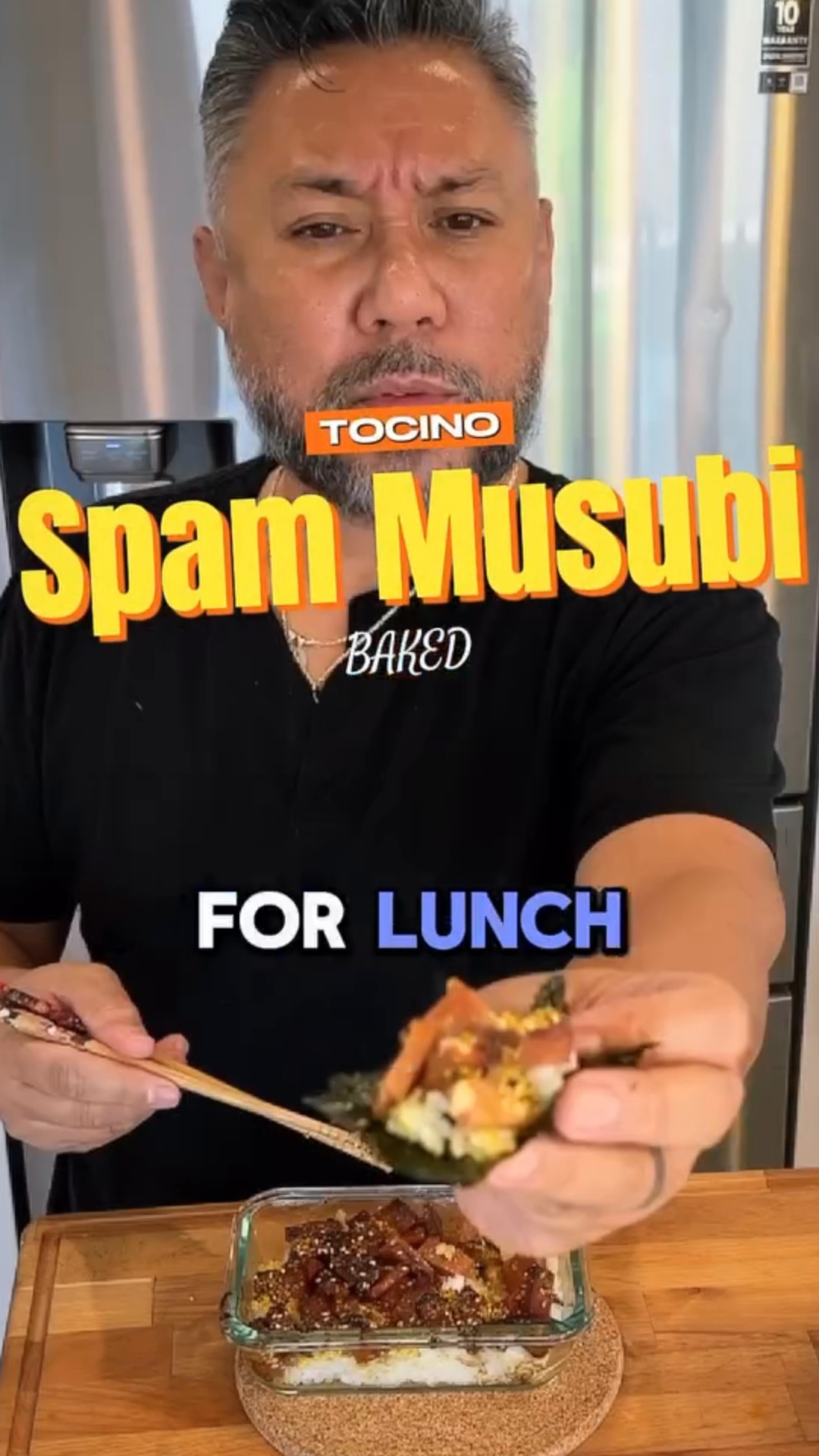 Tocino spam musubi bake: A creative Filipino inspired dish