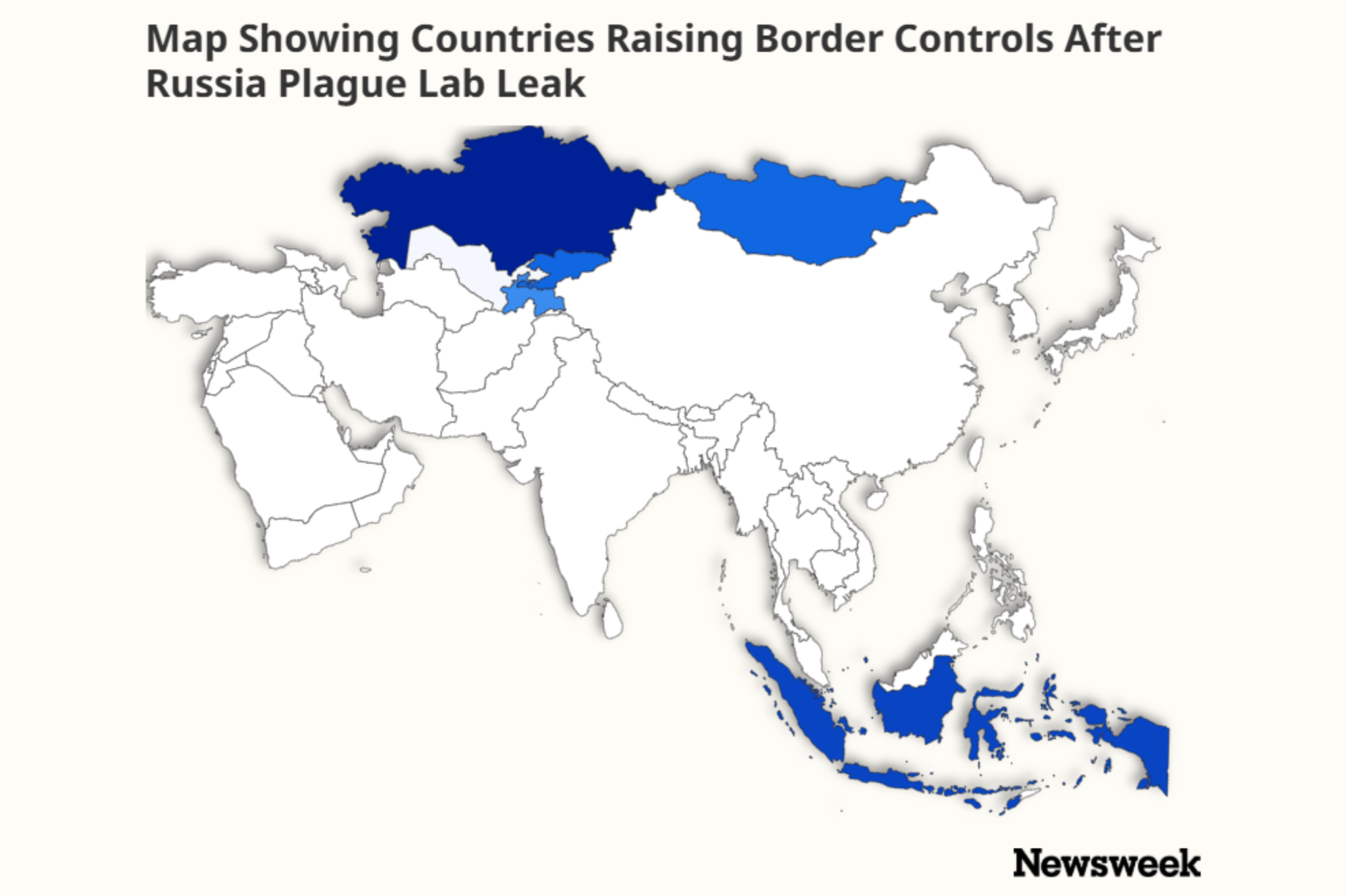 Map shows countries raising border controls after possible Russia lab leak
