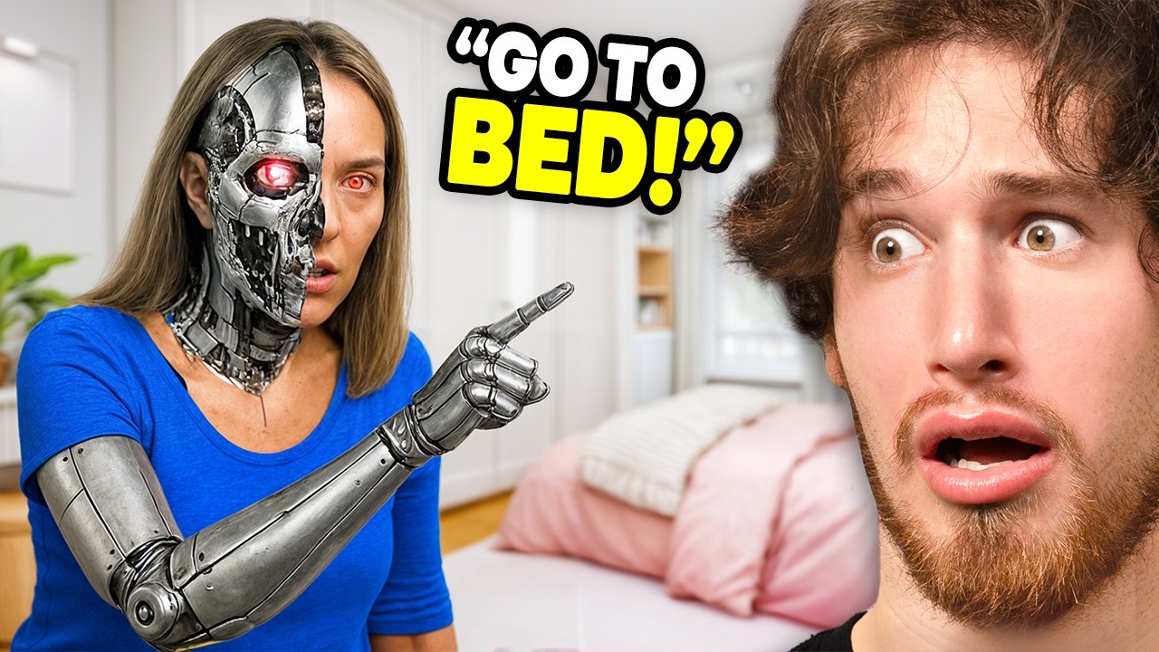 Kid trades mom for AI robot?