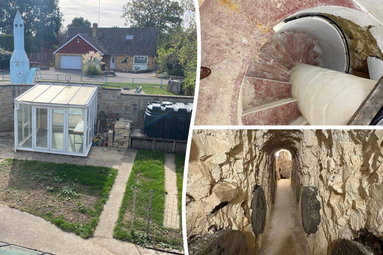 Incredible £300k property has 15m-deep network of hand-dug underground ...