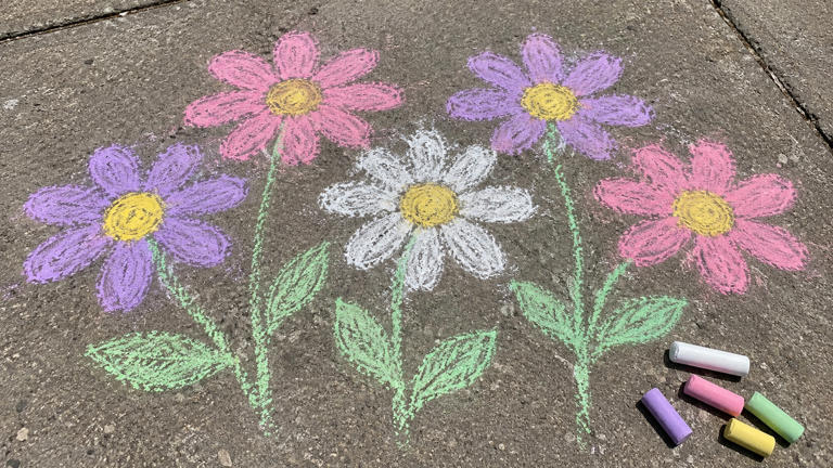 6 easy chalk art ideas to brighten your sidewalk