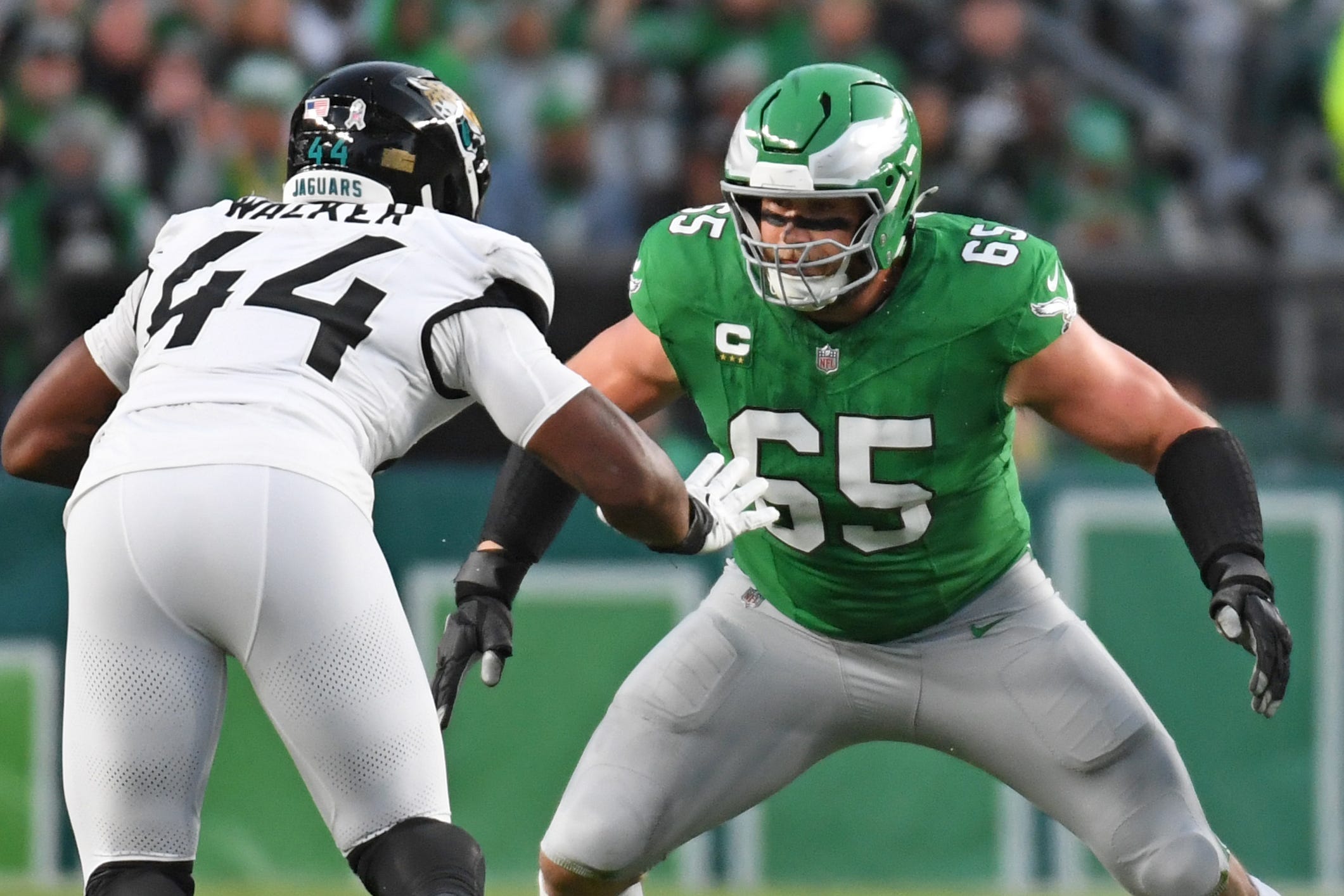 Liam Coen reflects on human side of football after Lane Johnson retires