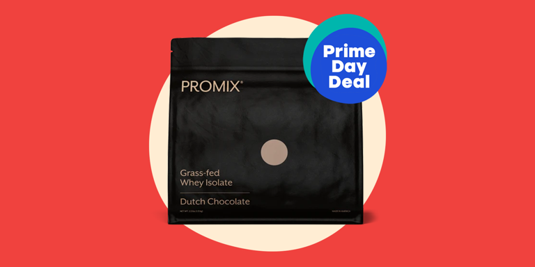 Promix makes our best whey protein powder. It’s on sale for Prime Day