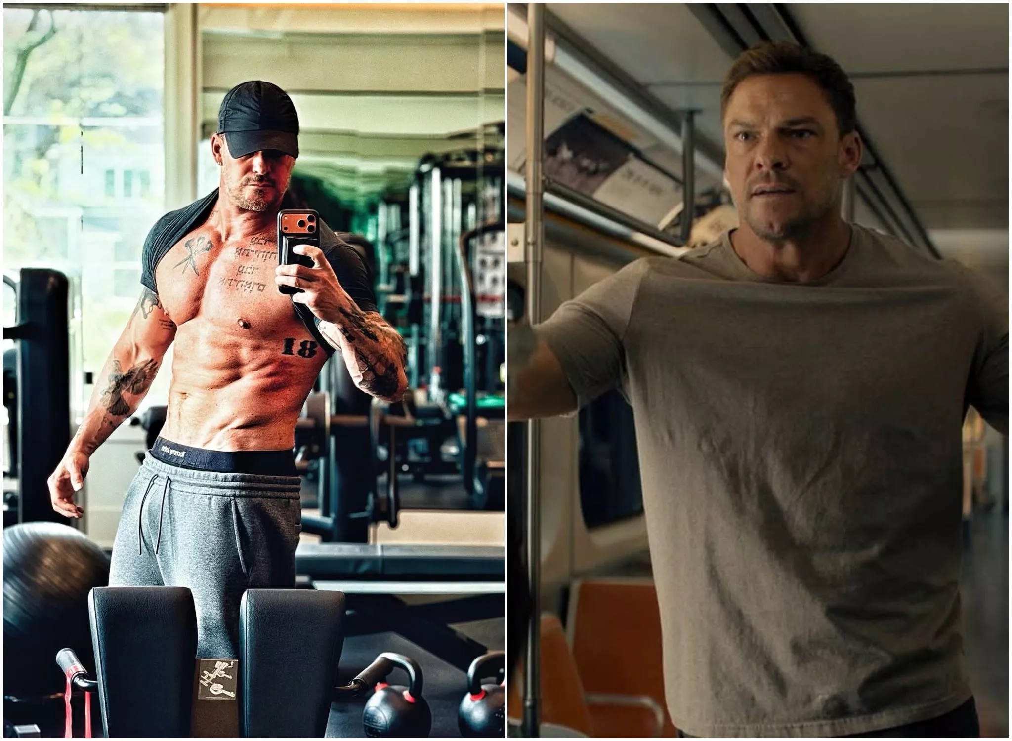 100 pull-ups, 100 dips en 250 push-ups: zo traint Reacher-acteur Alan ...