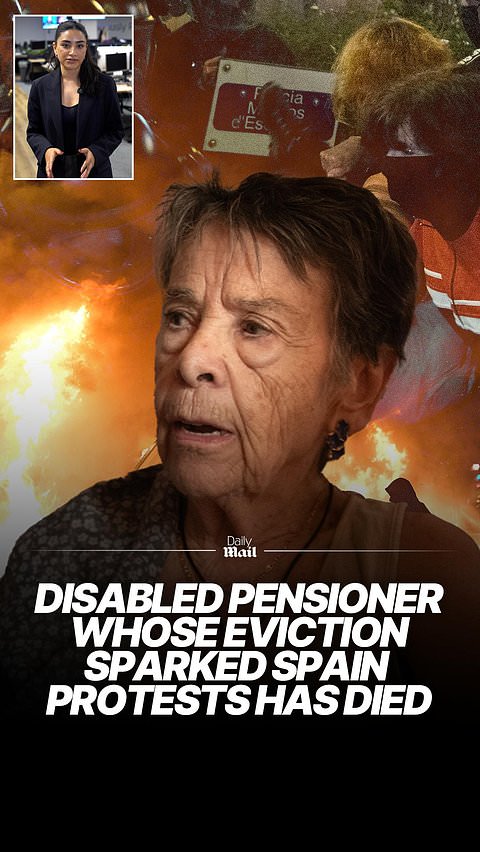 Pensioner whose eviction sparked Spain protests has died