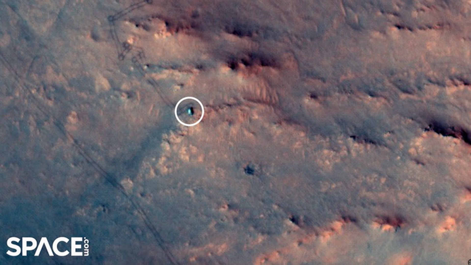 Perseverance rover spotted from space by Mars Reconnaissance Orbiter